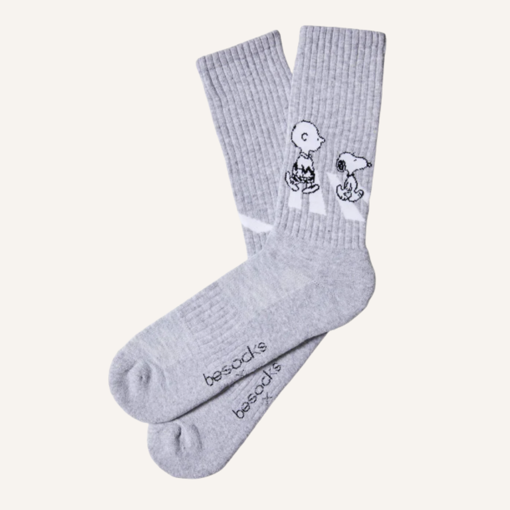 CALCETINES SNOOPY GRISES 100% ALGODÓN ORGÁNICO