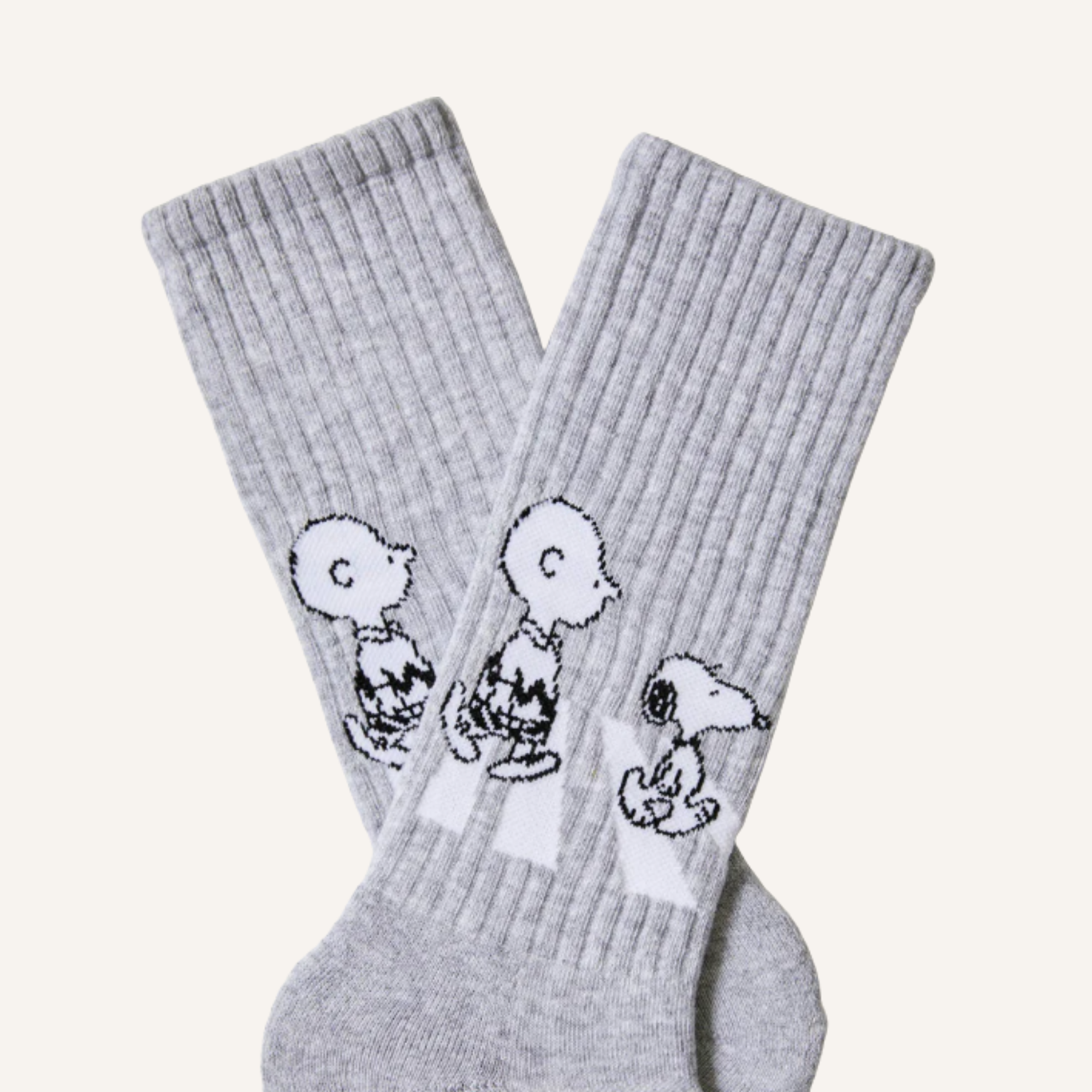 CALCETINES SNOOPY GRISES 100% ALGODÓN ORGÁNICO